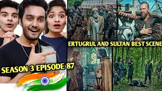 Ertugrul Ghazi Urdu Season 3 Episode 87  Vasilius Death Scene Episode  Ertugrul Fight Scene [upl. by Suiravat833]