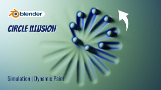 Blender  Circle Illusion  Dynamic Paint Simulation  Cycles  CG Professor [upl. by Macleod369]