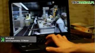 Wideo test i recenzja laptopa Toshiba Satellite L855  techManiaKpl [upl. by Drofkcor]