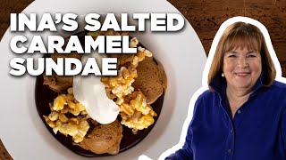 Ina Gartens Salted Caramel Sundae  Barefoot Contessa Cook Like a Pro  Food Network [upl. by Hitoshi345]