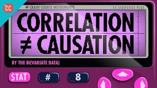 Correlation Doesnt Equal Causation Crash Course Statistics 8 [upl. by Ahsined]