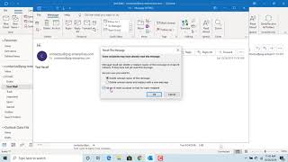 How to Recall sent email message in Outlook  Office 365 [upl. by Acsot]