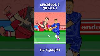 Liverpool vs Chelsea in 40 seconds⏱️ liverpool chelsea football [upl. by Zilada275]