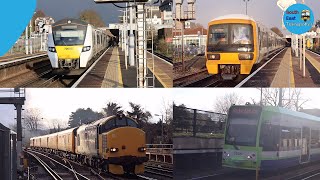 Trains and Trams at Beckenham Junction Diverts 020422 [upl. by Aiuoqes]