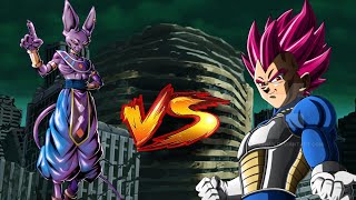 God Beerus vs God Vegeta Full Fight 😱 I DBZ TTT [upl. by Mendy]