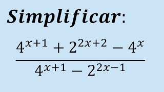 Simplificar una expresión algebraica con variables en el exponente [upl. by Alaster603]