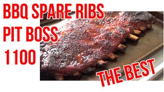 Spare Ribs on the Pit Boss 1100 Pro [upl. by Chloe214]