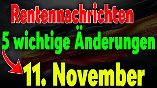 Rentenreform Update 5 Änderungen für Rentner in Deutschland 2024 [upl. by Marcia]