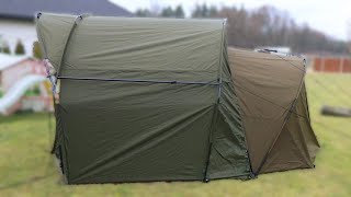 Fox EOS 1 Man Bivvy i JRC Cocoon 2G Universal Porch [upl. by Ariada391]