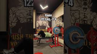 Pause Bench Press bodybuilding powerlifting gymshorts motivation gymlover [upl. by Ekim]