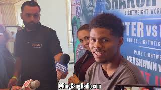 Media Scrum with Shakur Stevenson [upl. by Ijuy]