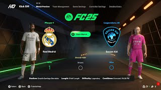 EA Sports FC 25  Real Madrid Vs Soccer Aid I Full Gameplay I Legendary Difficulty PS5 [upl. by Witkin471]