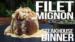 Perfect Filet Mignon Steakhouse Dinner  SAM THE COOKING GUY 4K [upl. by Tebor]