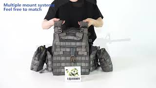 Outdoor hunting protection adjustable modular vesttacticalgear tacticalvest [upl. by Soren]