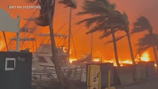 Maui fires update Latest on Hawaii destruction conditions [upl. by Leahcimed]