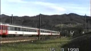 Treni vari passeggeri in transito a Rigoroso AL il 15 Marzo 1998 [upl. by Whitebook863]