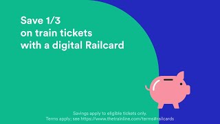 Digital Railcards from Trainline [upl. by Anilat251]