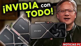 ¡Nvidia lanzará TODAS sus nuevas GPU ¡FECHAS de RTX 5090 5080 5070 y 5060  Noticias PC [upl. by Scheers262]