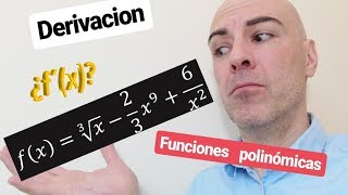 ▷Cómo derivar funciones polinómicas Derivadas de polinomios [upl. by Nohsyar]