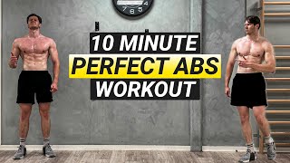 10 MIN PERFECT ABS WORKOUT FOLLOW ALONG BODYWEIGHT ONLY [upl. by Tena186]