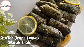 Stuffed Grape Leaves  Warak Enab  Dolma  Juhys Kitchen [upl. by Anwahsak]