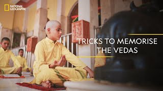 Tricks to Memorize the Vedas  It Happens Only in India  National Geographic [upl. by Taveda659]