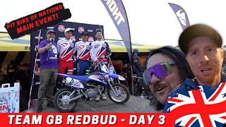 REDBUD MXON 2022  PIT BIKE OF NATIONS MAIN EVENT TEAM GB [upl. by Aalst]