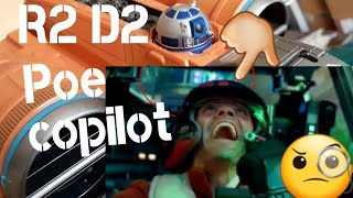 R2D2 Poe Dameron XWing Copilot in Rise Of Skywalker [upl. by Arretal]