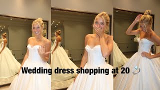 WEDDING DRESS SHOPPING AT 20 YEARS OLD [upl. by Wayland577]