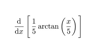 Derivative of 15arctanx5 [upl. by Hasile]