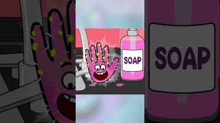 Wash your hands  We are hands song  Magic Soap  Wash us  Kids  Nursery Rhymes  shorts [upl. by Nonahs]