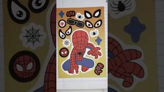 Decorate with Sticker Book Marvel Spiderman Peter Parker 🕸️ spiderman marveluniverse superhero [upl. by Atihana]