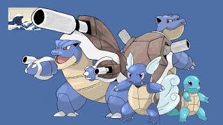 Squirtle Evolution Line Drawing Timelapse  Pokémon [upl. by Matilda]