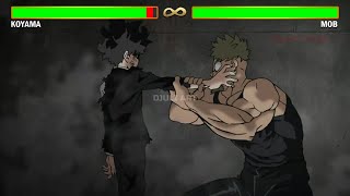 Mob VS Koyama With Healthbars  Mob Psycho 100 [upl. by Rebmaed]