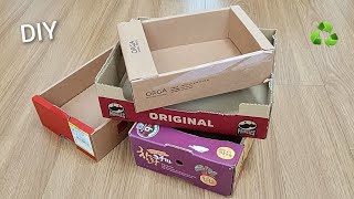 Why buy Expensive Baskets in Stores when You Can make it Yourself  Idea from Cardboard  DIY Basket [upl. by Llerrat]