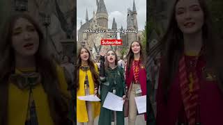 Singing Harry Potter In 99 Seconds IN PUBLIC 😱⁉️😳 PT 1  K3 Sisters shorts harrypotter fyp [upl. by Leelah330]