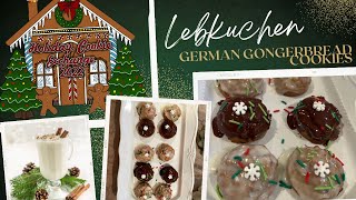 Lebkuchen German Gingerbread Cookies  2022 Cookie Recipe Exchange Collab Jeni Gough [upl. by Ragg]