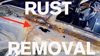 Step by Step Rust Removal AMMO Porsche 964 [upl. by Nayllij457]