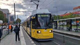 Tram Berlin  Mitfahrt in der kompl M5E von Landsbe AllPetersb Str bis Zingster Str im GTZO2 [upl. by Gemperle992]