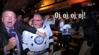 Leksands lyckligaste supporter får glädjefnatt SVT [upl. by Modnarb700]