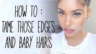 HOW TO TAME EDGESBABY HAIRS [upl. by Robbi372]