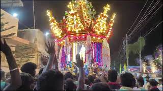 magimai madha festival 2024 chennai pulicat thiruvallur god jesus festival carnival [upl. by Annaerb]