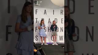 Lauryn Varnell amp Violet Affleck speaking at the Fair Trade Fashion Show FTFS [upl. by Enaled]