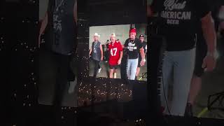 Morgan Wallen walks out with hulk Hogan and baker mayfield [upl. by Scotney]