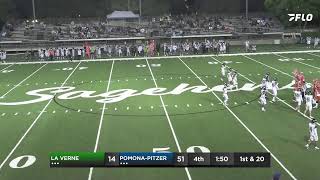 College Football Live Stream La Verne vs PomonaPitzer Football  SCIAC Football [upl. by Andie]