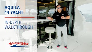 InDepth 2024 Aquila 44 Walkthrough  Available at MarineMax Clearwater [upl. by Gemperle]