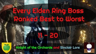 Every Elden Ring Boss Ranked Best to Worst 11  20 [upl. by Zorina]