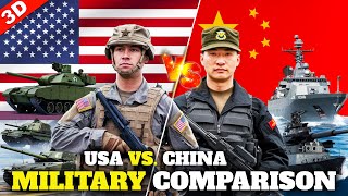 USA vs China Military Power 2024  Military Comparison US vs China  us army  china army  2024 [upl. by Sharon]