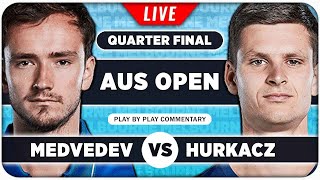 MEDVEDEV vs HURKACZ • Australian Open 2024 QF • LIVE Tennis PlaybyPlay Stream [upl. by Cleodal]