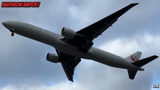 Afternoon 27L Arrivals at London Heathrow incl Japan Airlines B777 Go Around  Part 2  311024 [upl. by Suoirred466]